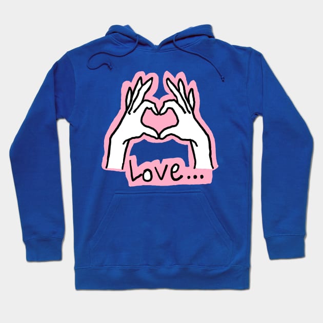 Finger heart Hoodie by zzzozzo